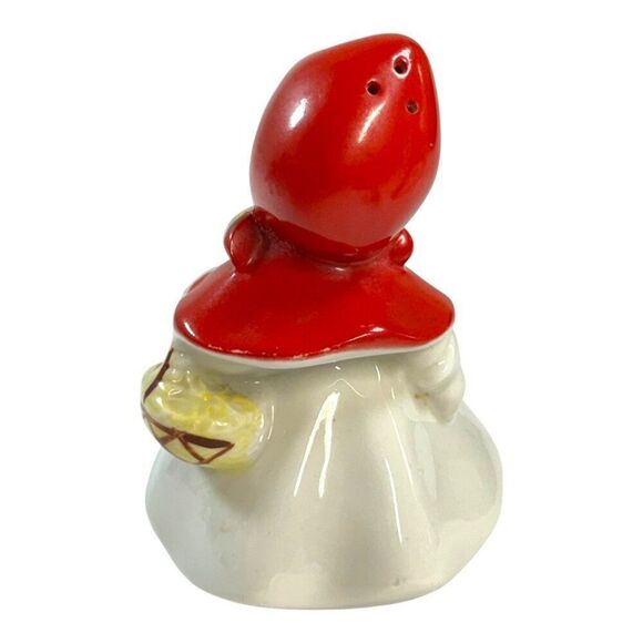 Vintage Little Red Riding Hood Ceramic Salt Pepper Shaker Large 5" Replacement - Picture 2 of 4